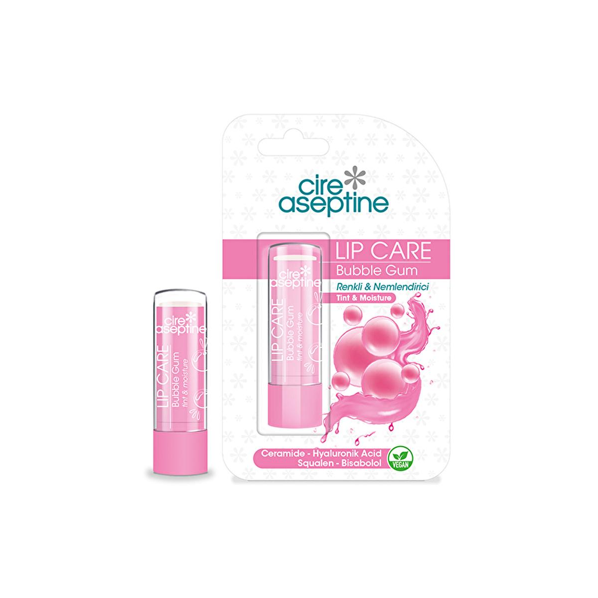 cire-aspetine-bubble-gum-lip-balm, cire-aspetine-bubble-gum-lip-balm-swatch Cire Aseptine Bubble Gum Moisturizing Lip Balm - Colorful and Nourishing for All Skin Types | 0.35 fl. oz. Cire Aseptine Bubble Gum Lip Balm - Moisturizing Formula cire-aspetine, bubble-gum-lip-balm, moisturizing-lip-balm, colorful-lip-care, lip-treatment, hyaluronic-acid, squalene, ceramide, bisabolol, ai-generated