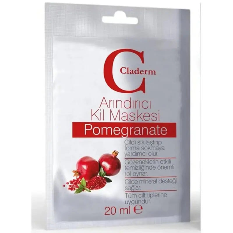 Claderm Clay Mask Pomegranate Purifying Pore Cleanser 20ml