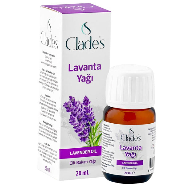 Clades Lavender Oil Pure Essential Aromatherapy 20 ml