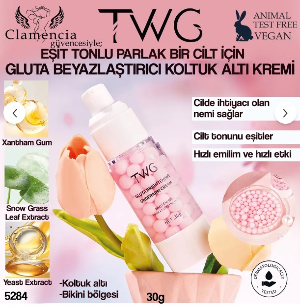 Clamencia TWG Underarm &amp; Bikini Area Brightening Cream 30g