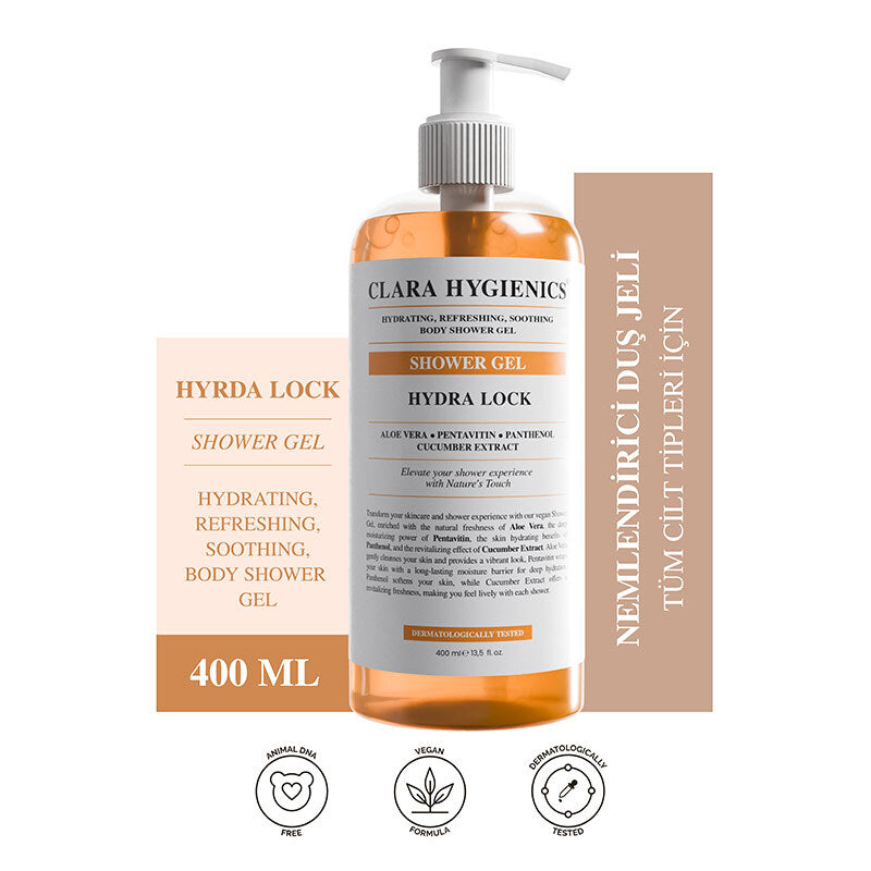 Clara Hygienics Hydra Lock Hydrating Face &amp; Body Wash 400ml