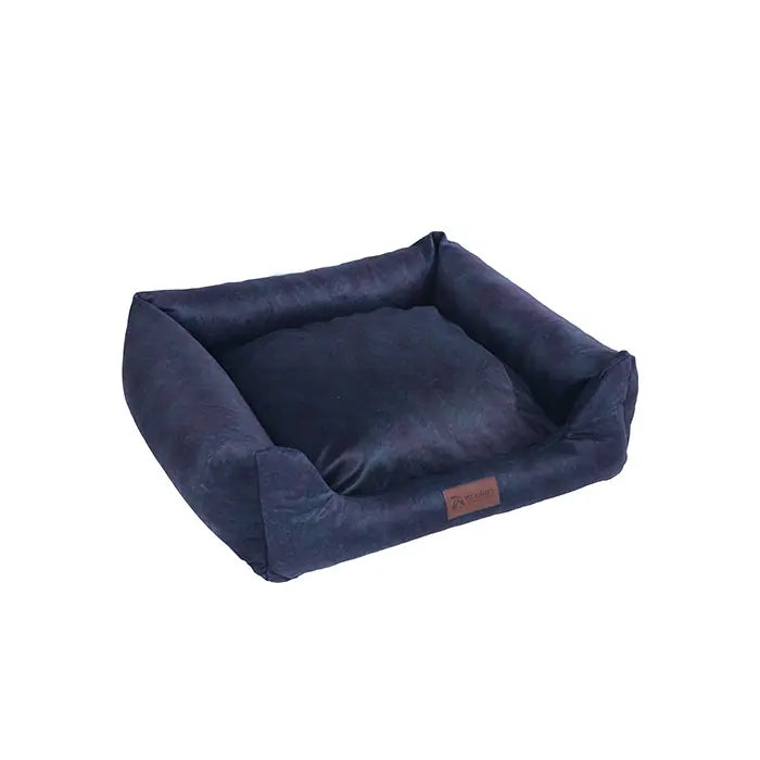 Woolart Clara Large Pet Bed Navy Blue 90x75x25cm