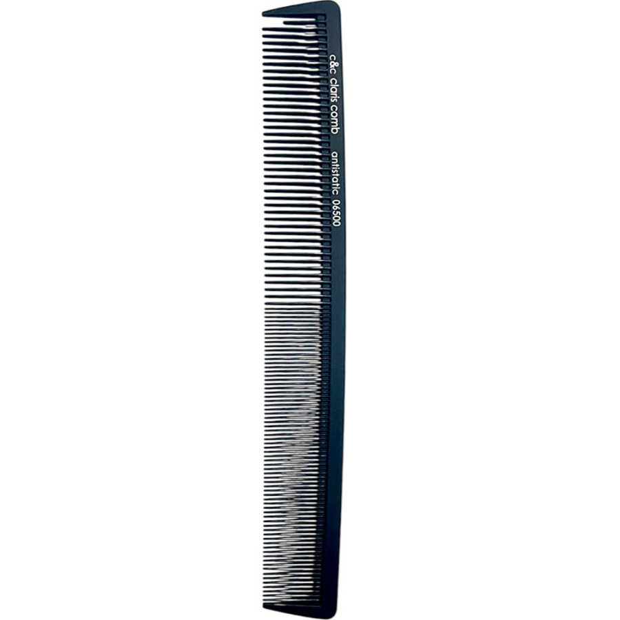 Claris & Comb Carbon Antistatic Hair Comb 6500 for Precision Cutting