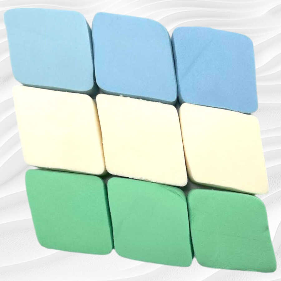 Claris Latex Makeup Sponge Set for Smooth Application 9 Count