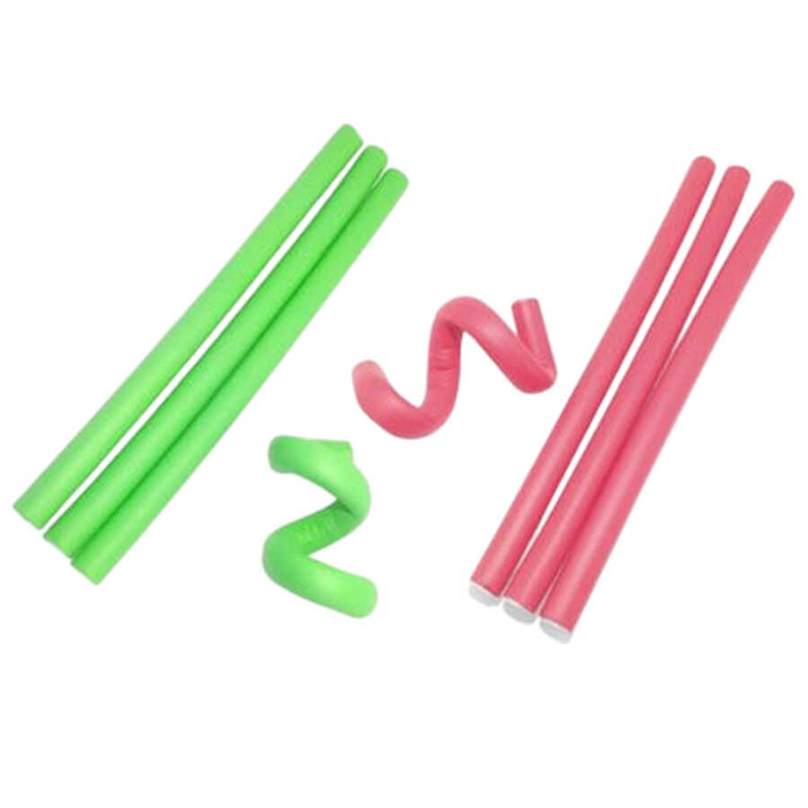 Claris Flexible Foam Hair Rollers for Heatless Curls 4 Pack