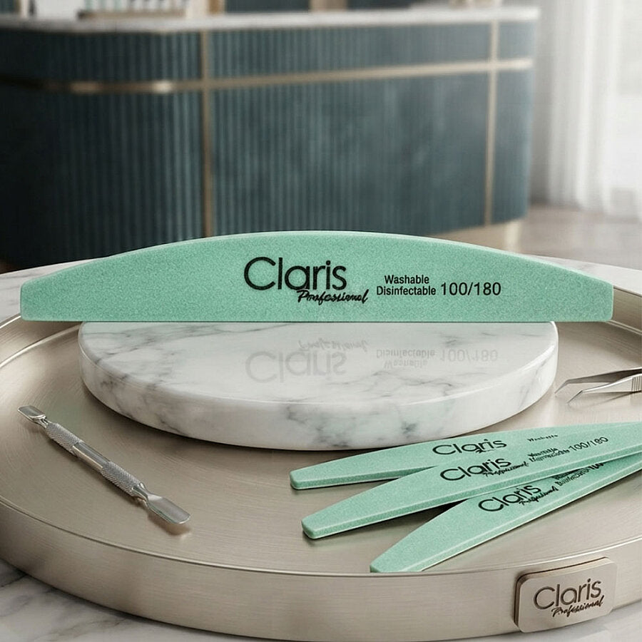 Claris Professional Nail File 100/180 Grit for Shaping