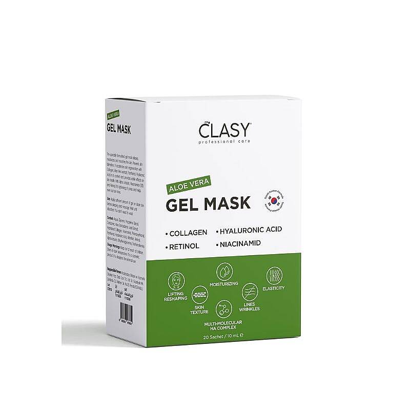 Clasy Care Aloe Vera Gel Mask Soothing Hydration 20 x 10 ml