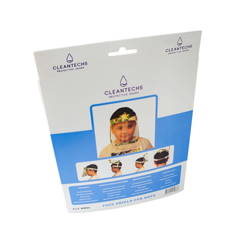 Cleantechs Boys Face Shield High Protection Guard 1 Count