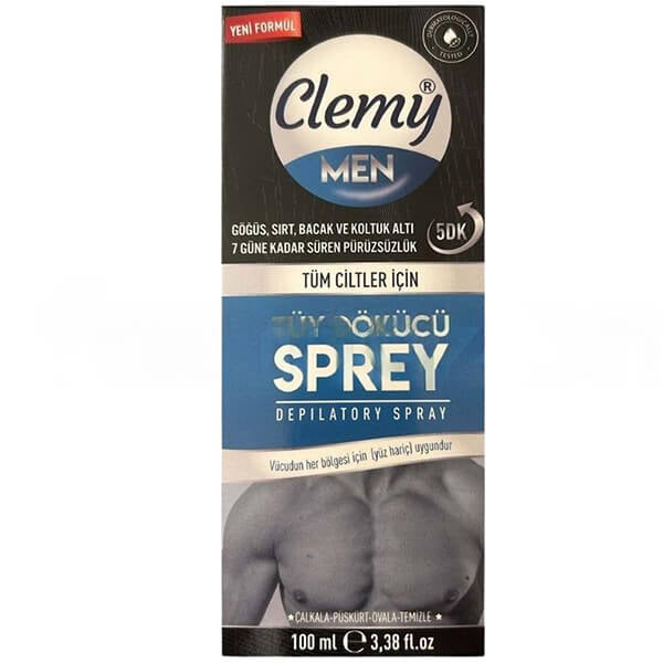 Clemy Men Hair Removal Spray for Normal Skin 100 ml