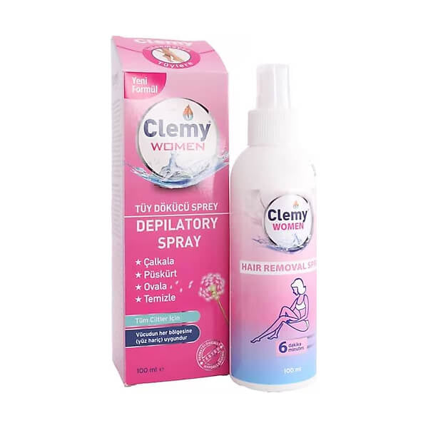 Clemy Women Hair Removal Spray for Smooth Skin 100 ml