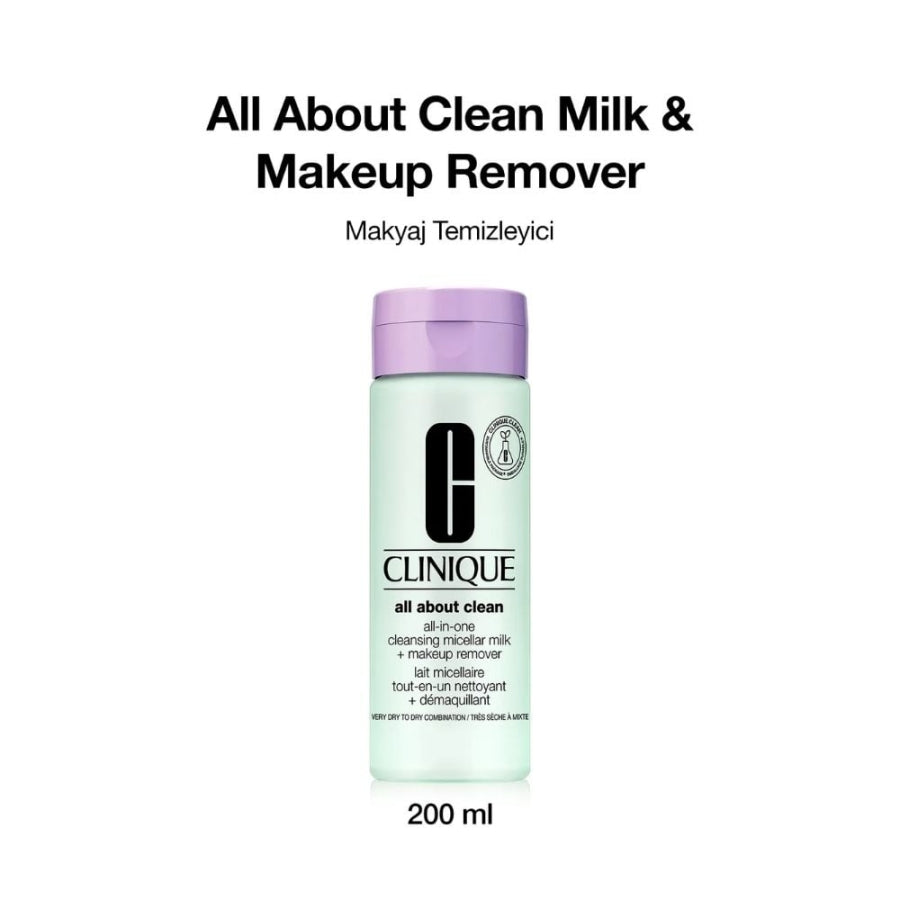 Clinique All About Clean Micellar Makeup Remover Milk 200ml