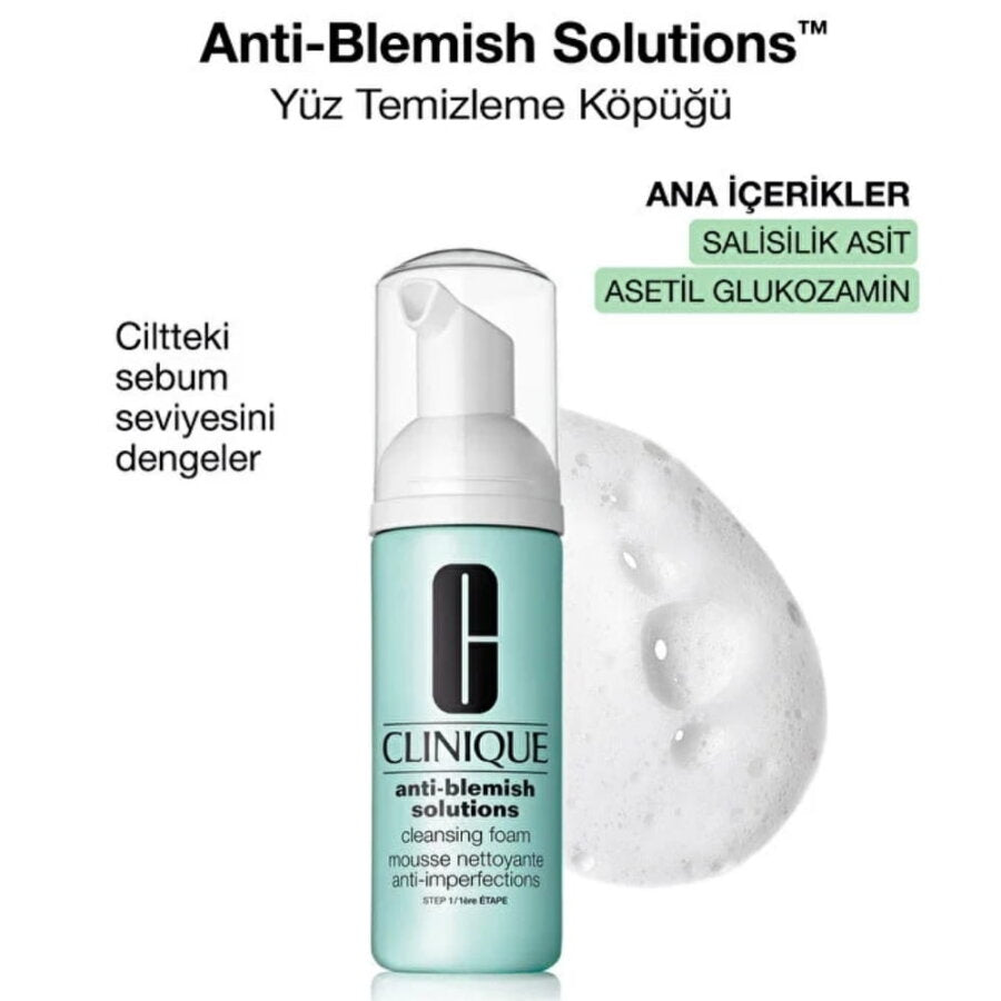 Clinique Anti-Blemish Solutions Cleansing Foam for Clearer Skin 50 ml