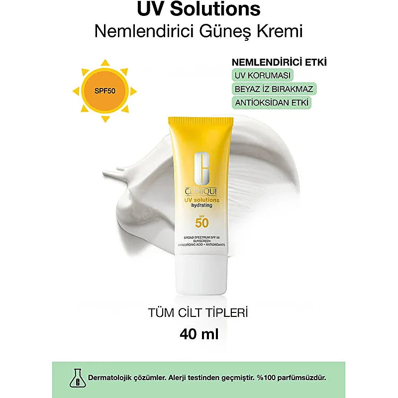 Clinique UV Solutions SPF 50 Hydrating Sunscreen 40ml