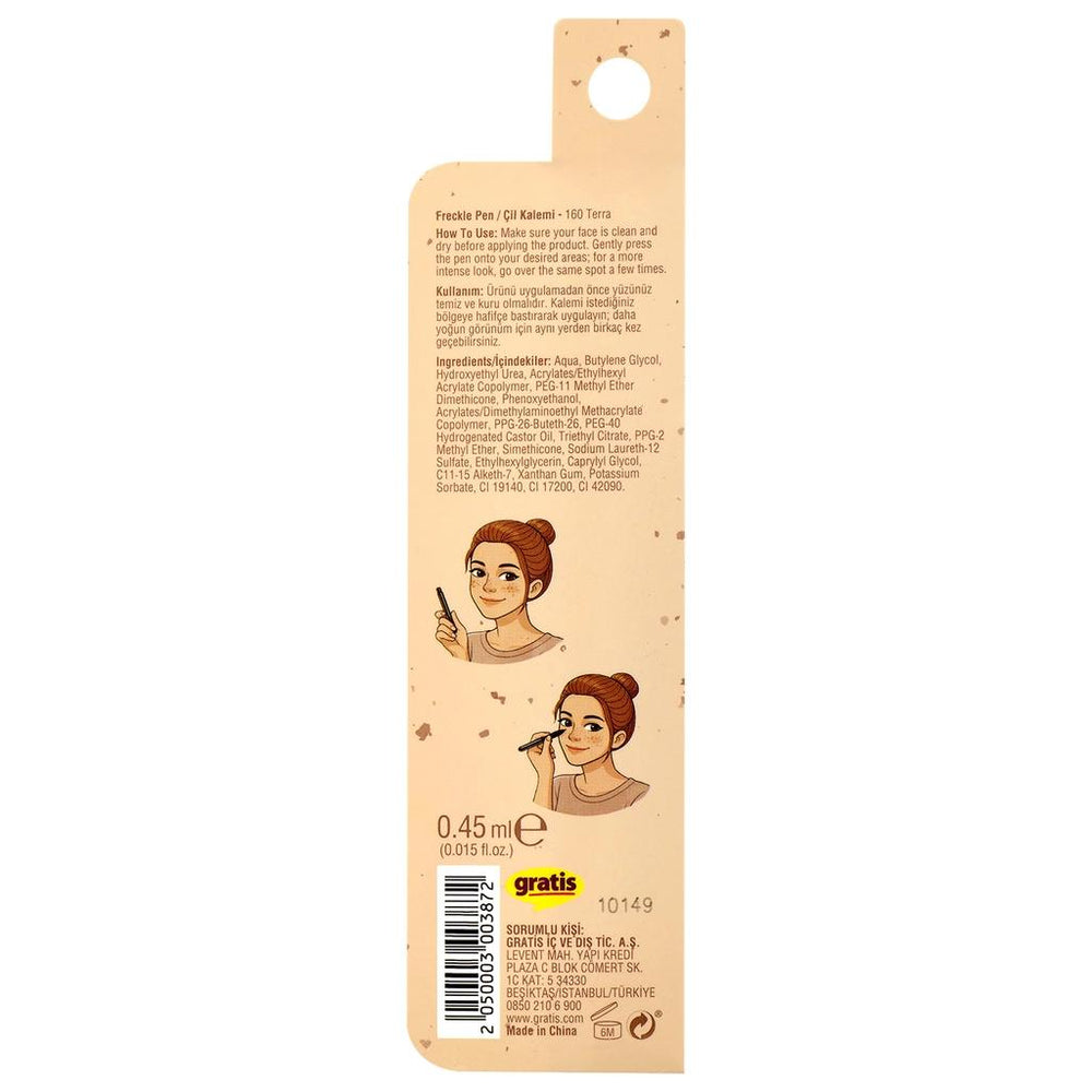 Beaulis Freckle Pen 160 Terra for Natural Sun-Kissed Look
