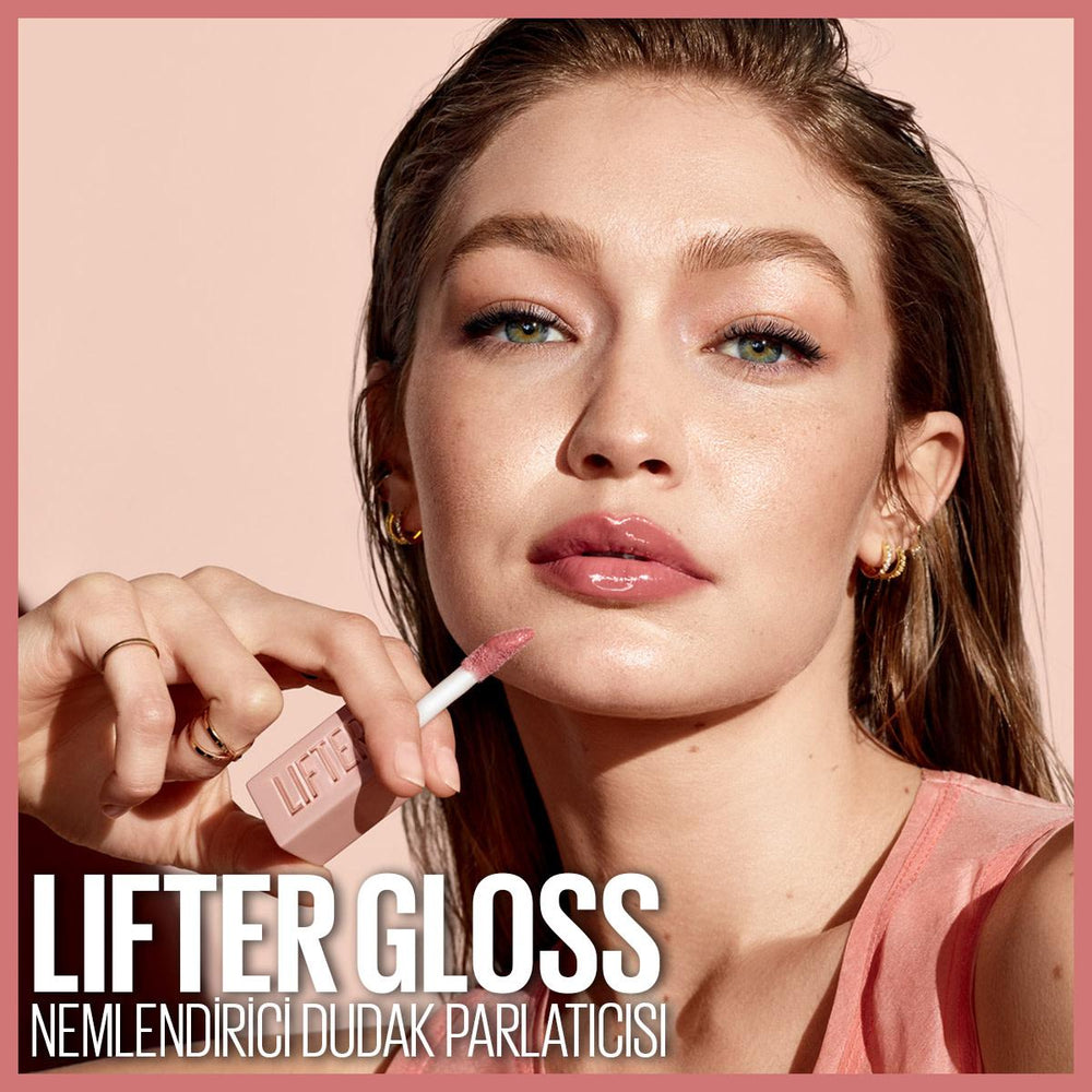 Maybelline New York Lifter Gloss - Hyaluronic Acid Lip Gloss for Moisturizing & Lifting Effect, Non-Sticky Texture, - view 9