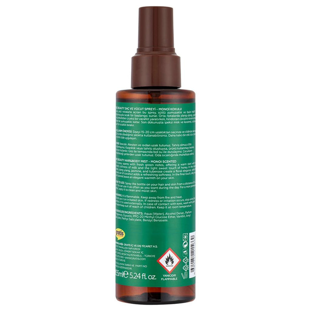 Bee Beauty Monoi Hair & Body Mist Tropical Scent 155 ml
