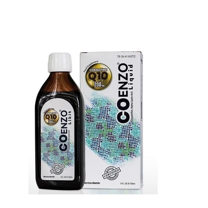Dermovitamin CoEnzo Coenzyme Q-10 200mg Liquid Supplement 150ml