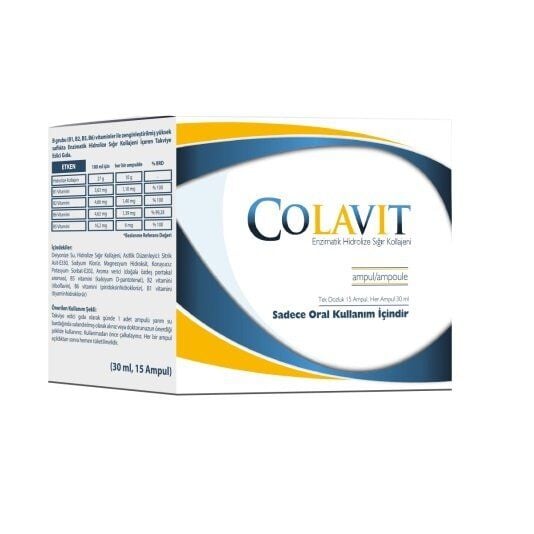 Arthroline Colavit Enzymatic Hydrolyzed Bovine Collagen 15 Vials