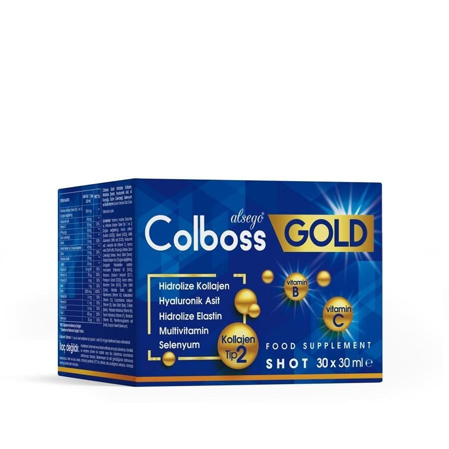 Alsego Ilac Colboss Gold Liquid Collagen Supplement 30 Vials