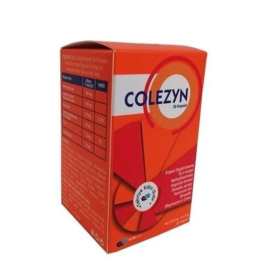 Acon Ilac Colezyn Type II Collagen & Magnesium Supplement 30 Capsules