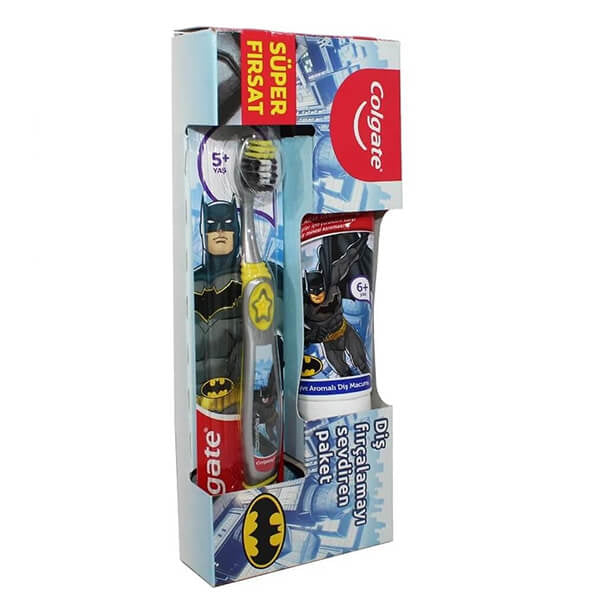 Colgate Batman Kids Toothbrush &amp; Toothpaste Set 75ml