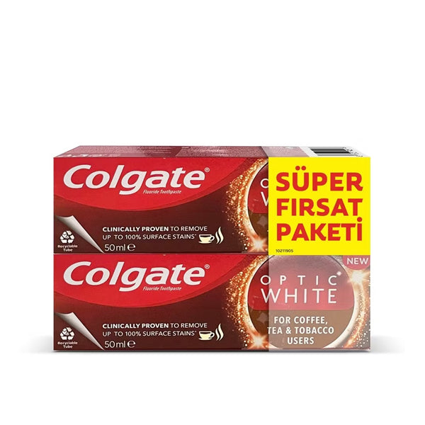 Colgate Optic White Tea & Coffee Stain Removal Toothpaste 100ml