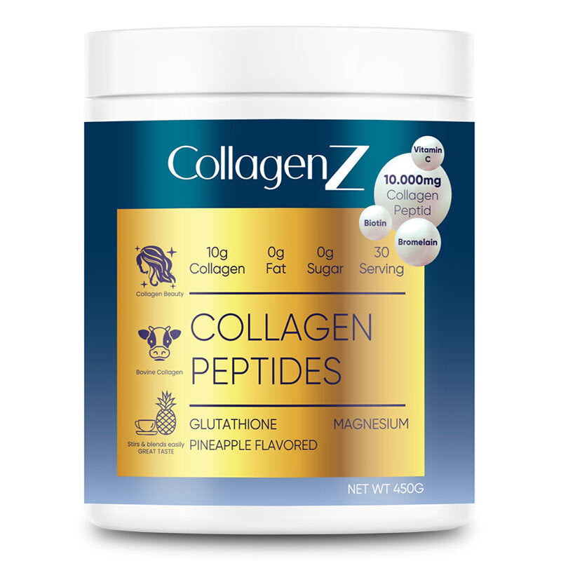 CollagenZ Collagen Peptides Pineapple Flavor Supplement 450g