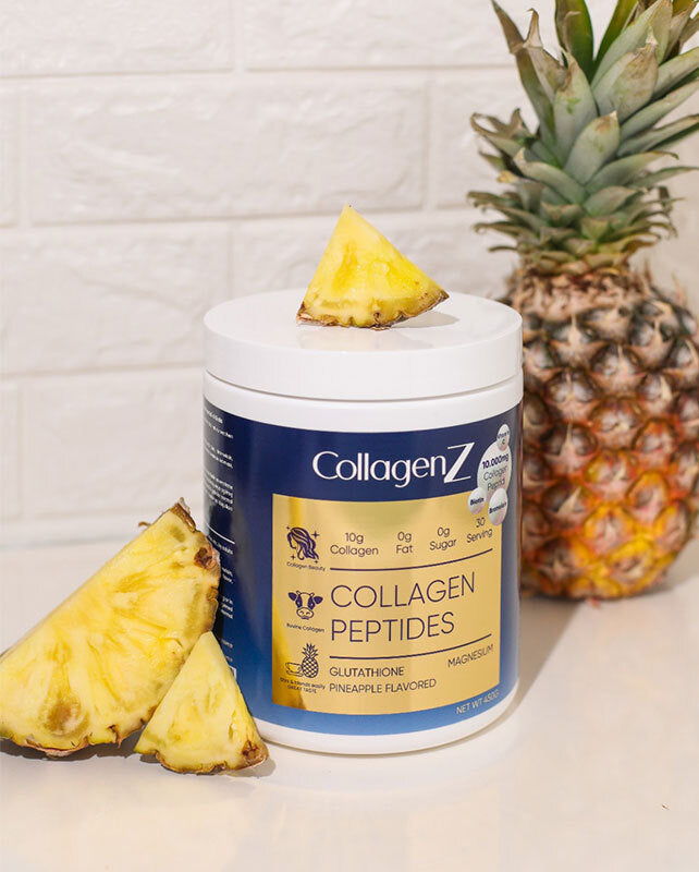 CollagenZ Collagen Peptides Pineapple Flavor Supplement 450g