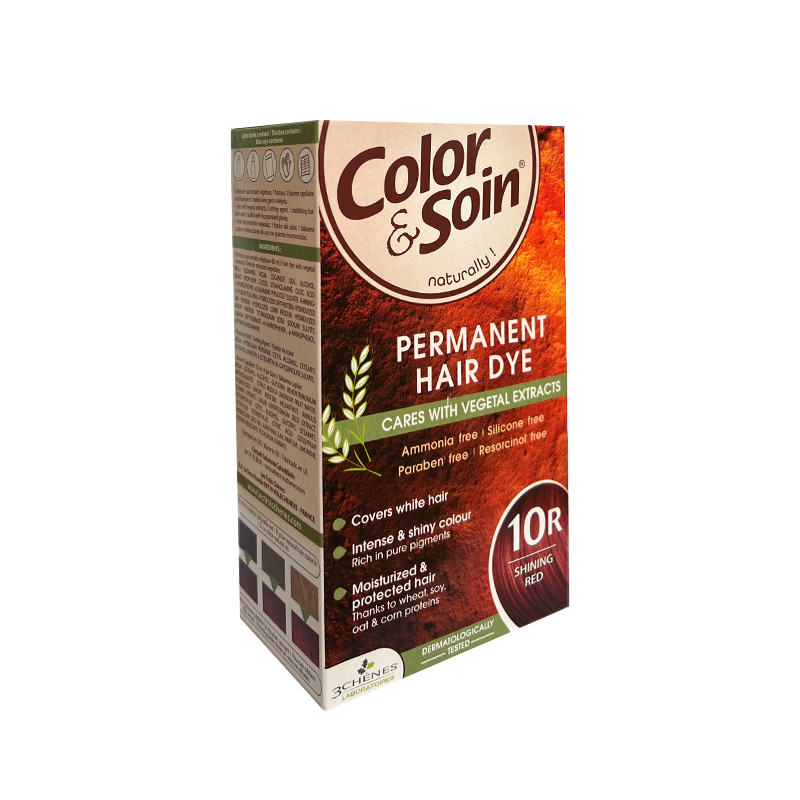 Color & Soin 10R Bright Red Hair Dye for Radiant Shine 135ml