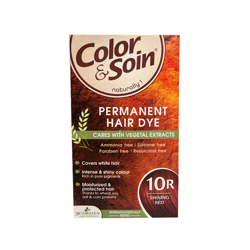 Color & Soin 10R Bright Red Hair Dye for Radiant Shine 135ml