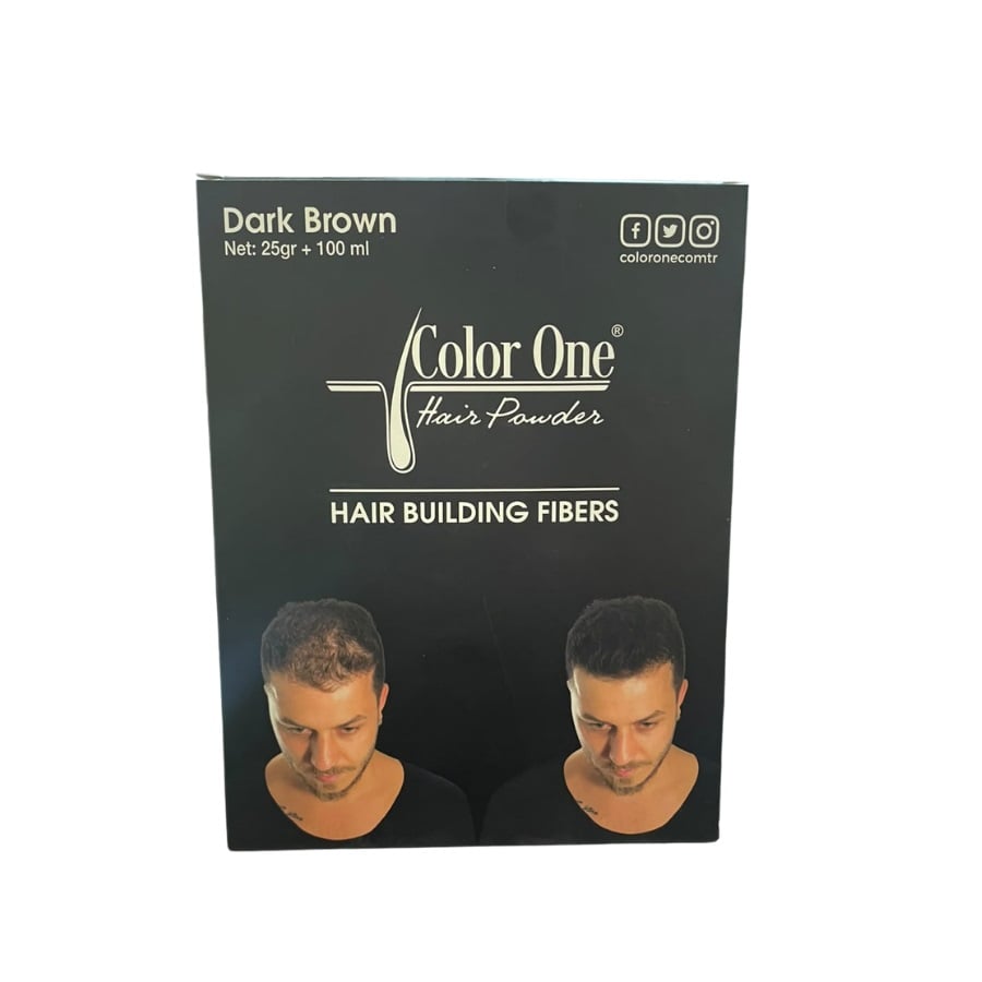 Color One Dark Brown Hair Root Concealer Powder + Setting Spray 25g/100ml