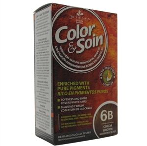 Color & Soin Permanent Hair Dye 6B Cocoa Brown 135ml