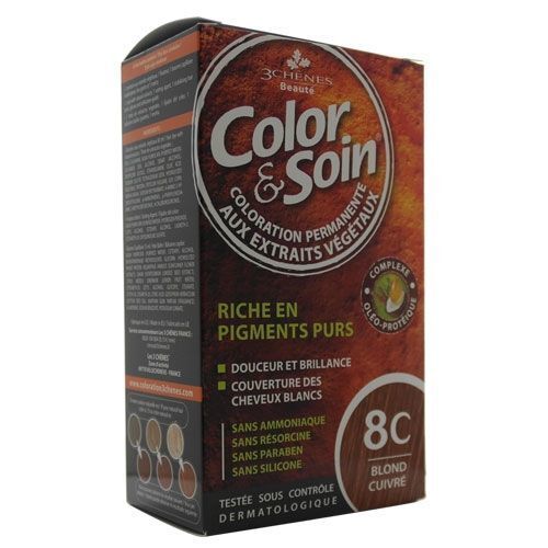 Color & Soin Hair Color 8C Copper Blonde Gray Coverage