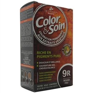 Color & Soin 9R Fire Red Hair Dye for Vibrant Shine 135ml