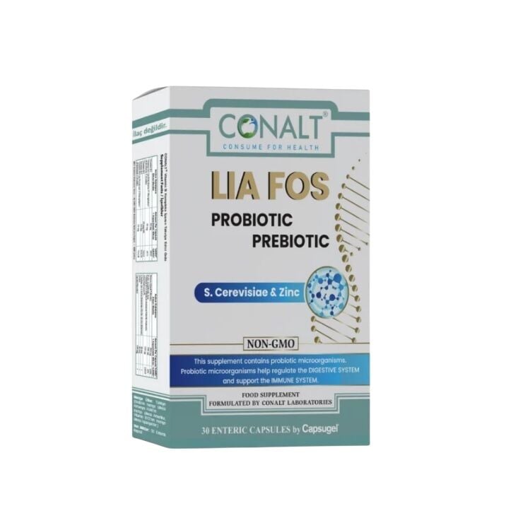 Conalt LIA FOS Probiotic Supplement with Zinc 30 Enteric Capsules