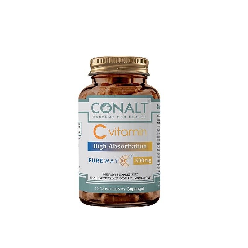 Conalt Vitamin C Pureway 500 mg Dietary Supplement 30 Capsules