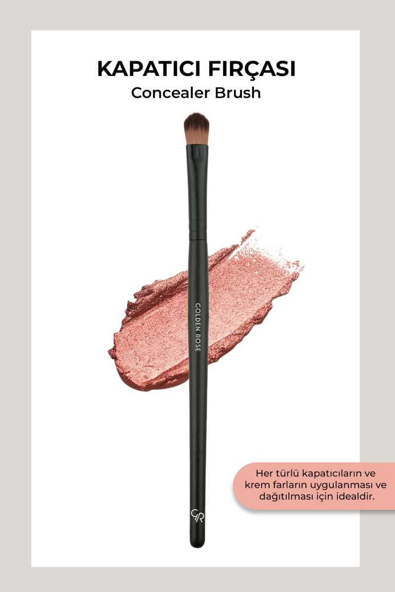 Golden Rose Concealer Brush for Flawless Coverage 1 Pc