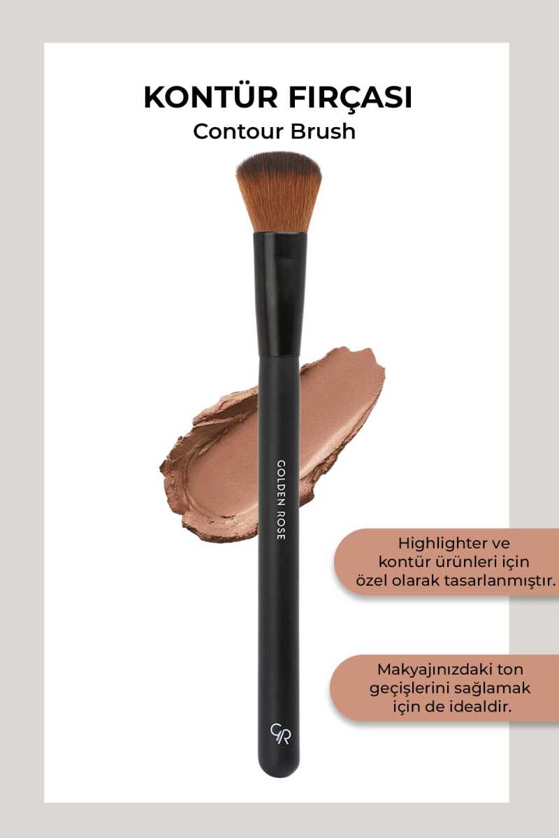 Golden Rose Contour Brush for Professional Defining 1 pc