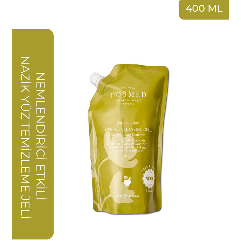 Cosmed Day To Day Gentle Cleansing Gel Hydrating Refill 400 ml