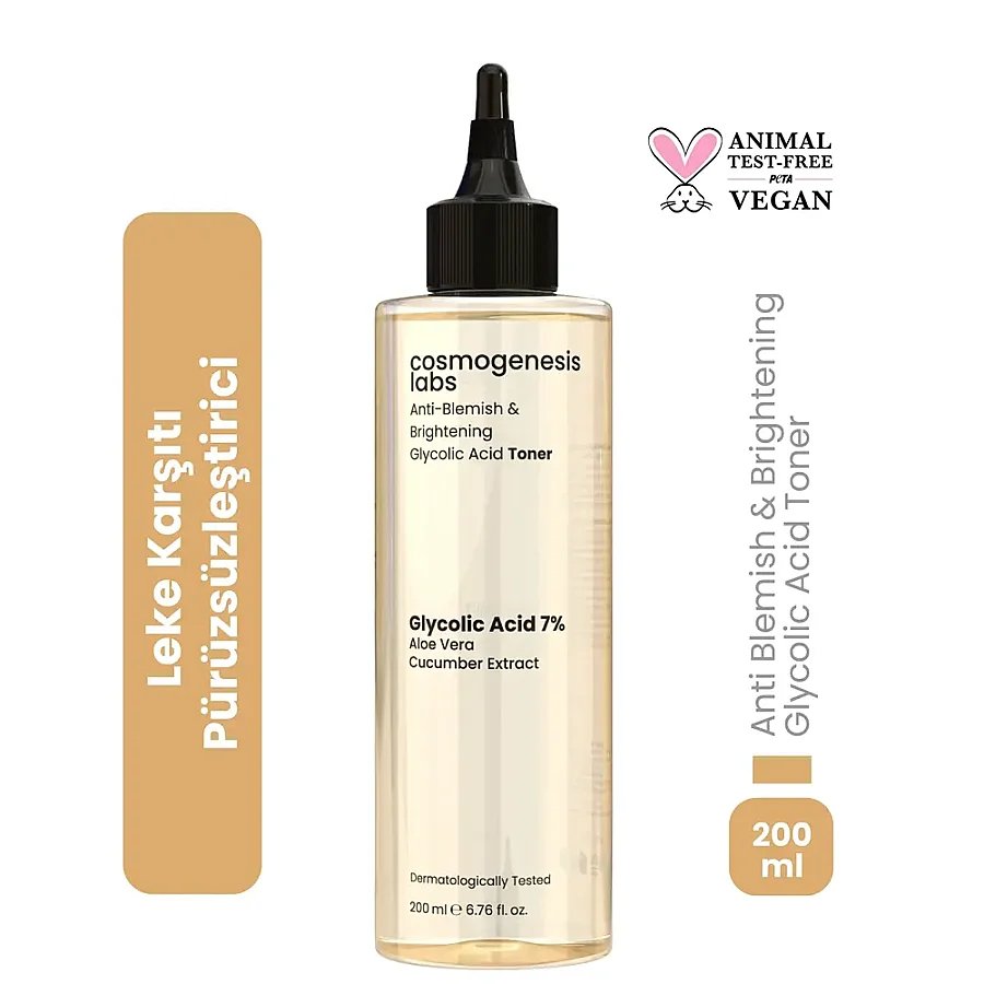 Cosmogenesis Labs Anti Blemish Brightening Glycolic Acid Toner 200 ml