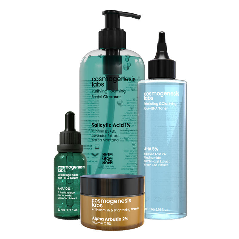 Cosmogenesis Labs Pore Care Skin Set with AHA, BHA & Arbutin