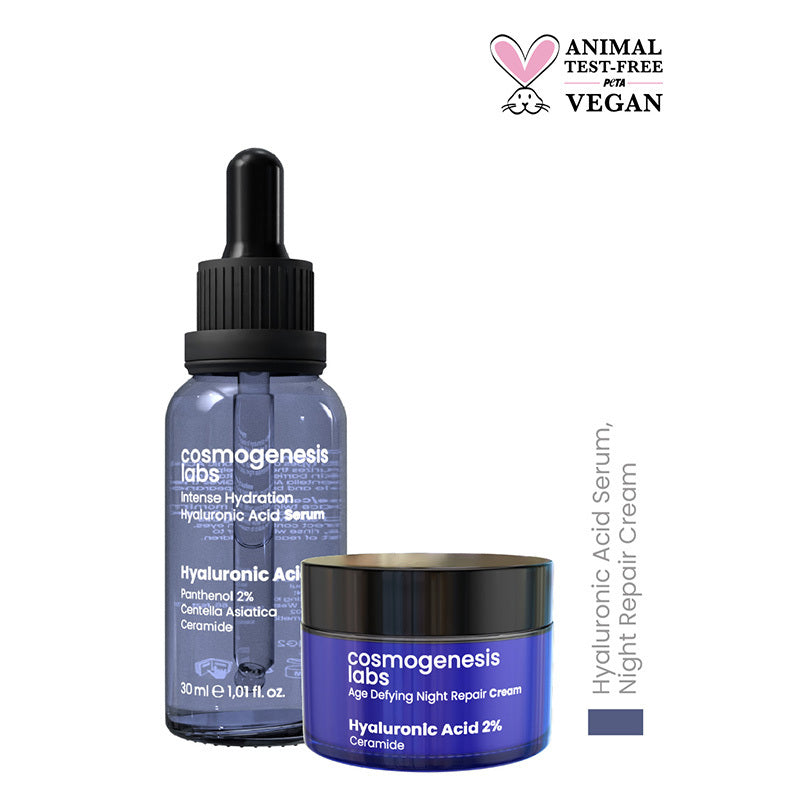 Cosmogenesis Labs Dry Skin Care Set with Hyaluronic Acid (2pc)