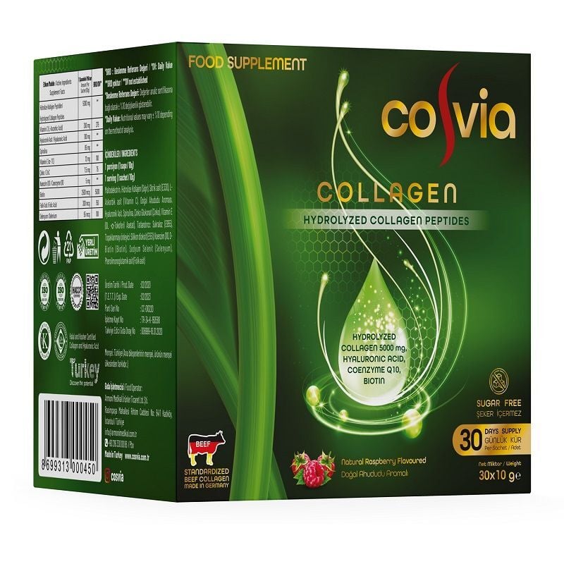 Cosvia Collagen Hydrolyzed Collagen Peptide Supplement 30 Sachets