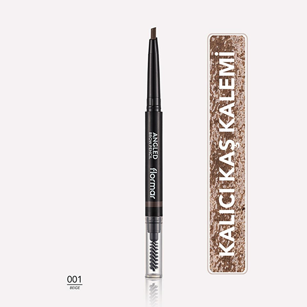 Flormar Angled Eyebrow Pencil with Brush - Precise Definition, Natural Look, 4 Shades Available - view 3
