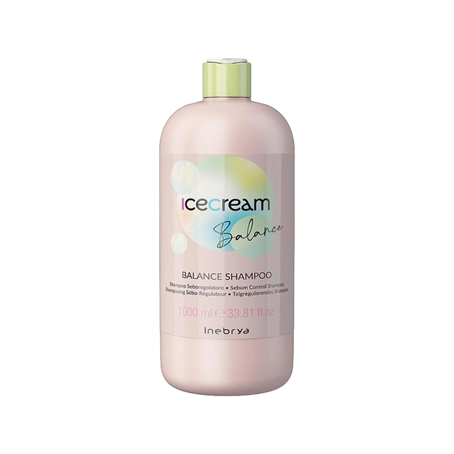 Inebrya Ice Cream Balance Shampoo for Oily Hair - 1000 ml, Gentle Cleansing & Balance for Healthy Hair Inebrya Ice Cream Balance Shampoo for Oily Hair - 1000 ml shampoo for oily hair, Inebrya Ice Cream Balance, 1000 ml shampoo, hair care products, oily hair shampoo, gentle cleansing, balance for oily hair, hair care, Inebrya, Ice Cream Balance range, special price, generous volume