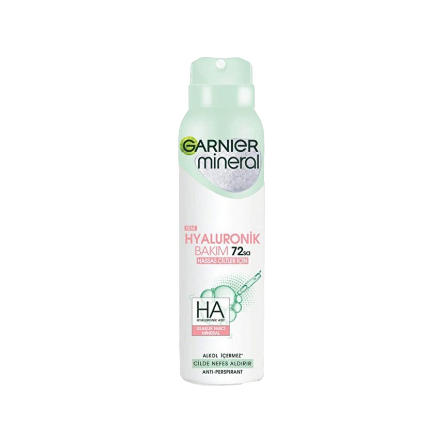 Garnier Mineral Hyaluronik Deodorant Spray - Natural Odor Protection &amp; Moisturizing Benefits, 5.07 fl oz Garnier Mineral Hyaluronik Deodorant Spray - Natural &amp; Moisturizing Garnier deodorant spray, Mineral Hyaluronik deodorant, Natural deodorant for sensitive skin, Hyaluronic acid deodorant, Deodorant Spray, Personal Hygiene, Odor Protection, Moisturizing Deodorant, Sensitive Skin Care, Natural Ingredients, Cosmetic Essentials