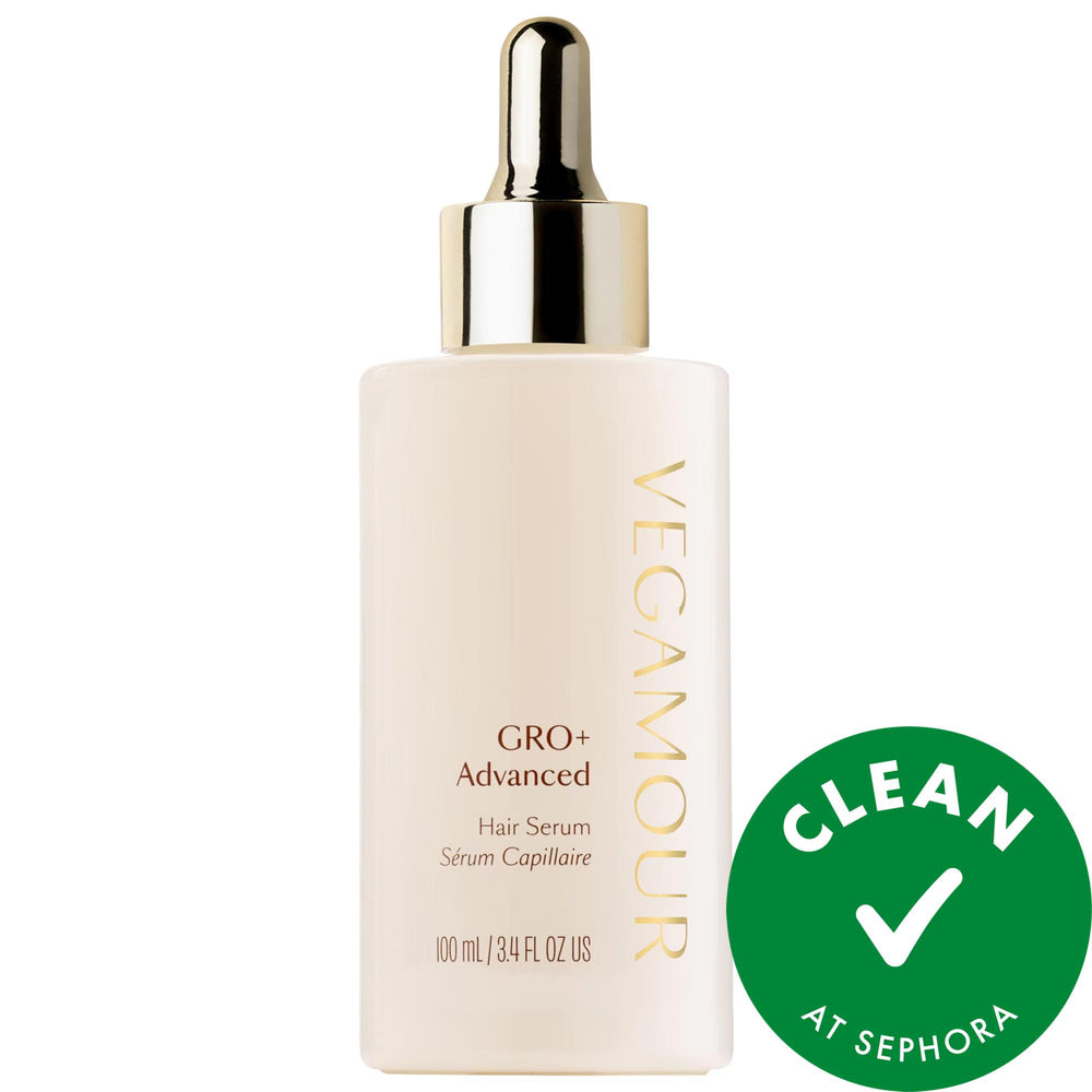 Vegamour GRO+ Advanced Hair Serum for Severe Signs of Thinning - Visibly Improves Hair Density, Reduces Shedding, Vegan Hair Care GRO+ Advanced Hair Serum - Improve Hair Density & Reduce Shedding hair serum, hair thinning, hair shedding, vegan hair care, gluten-free hair products, cruelty-free cosmetics, scalp hydration, plant-based hair serum, hair loss solution, hair density improvement, thinning hair treatment, hair growth serum, vegan beauty products, clean beauty, ethical hair care