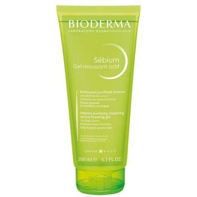 bioderma sebium foaming gel active 200ml product, gentle facial cleanser for oily skin, bioderma sebium gel active texture, bioderma sebium packaging Bioderma Sebium Foaming Gel - Active Cleanser | 200ml Bioderma Sebium Foaming Gel - Active Cleanser | 200ml bioderma, sebium-foaming-gel, active-cleanser, oily-skin, teen-skincare, acne-prevention, cleansing-gel, non-comedogenic, hypoallergenic, ai-generated