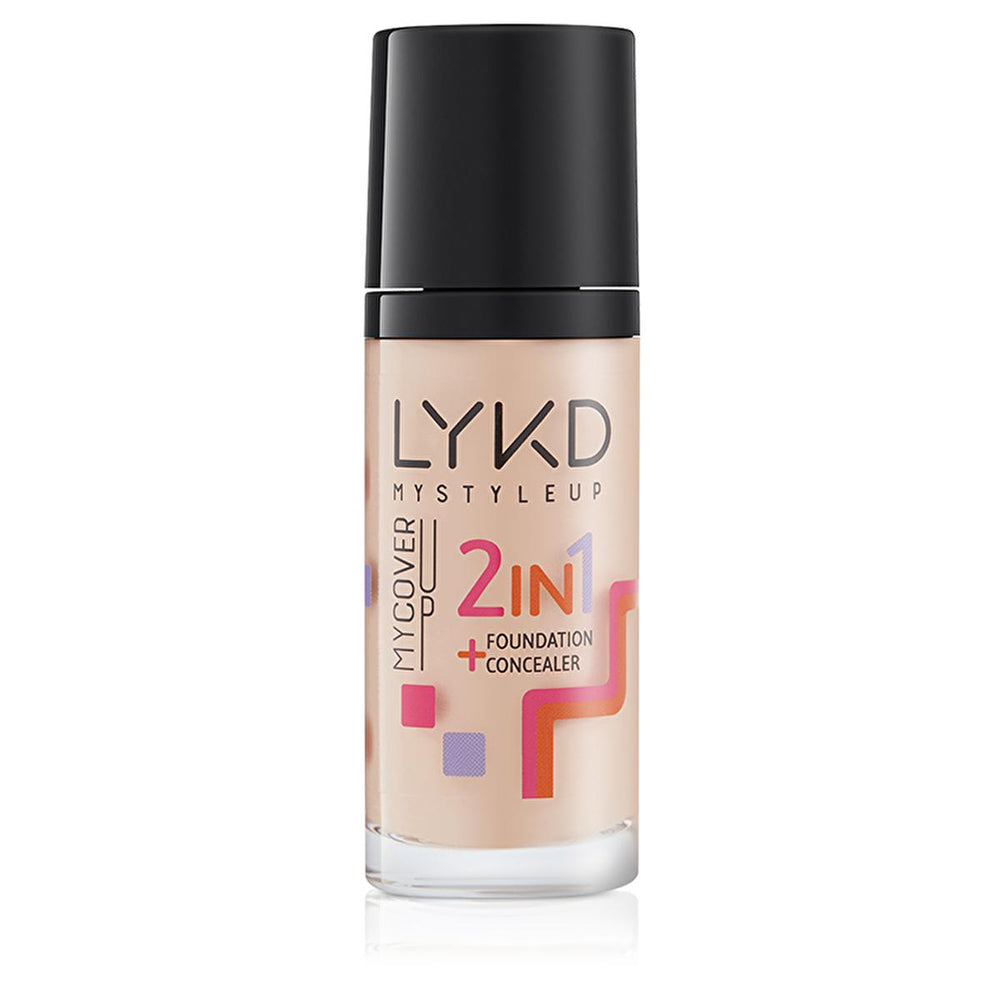 LYKD 2 in 1 Foundation Soft Fair - Long-lasting, Natural Finish, Nourishing Skin with Balm Extracts & Vitamin C - view 2