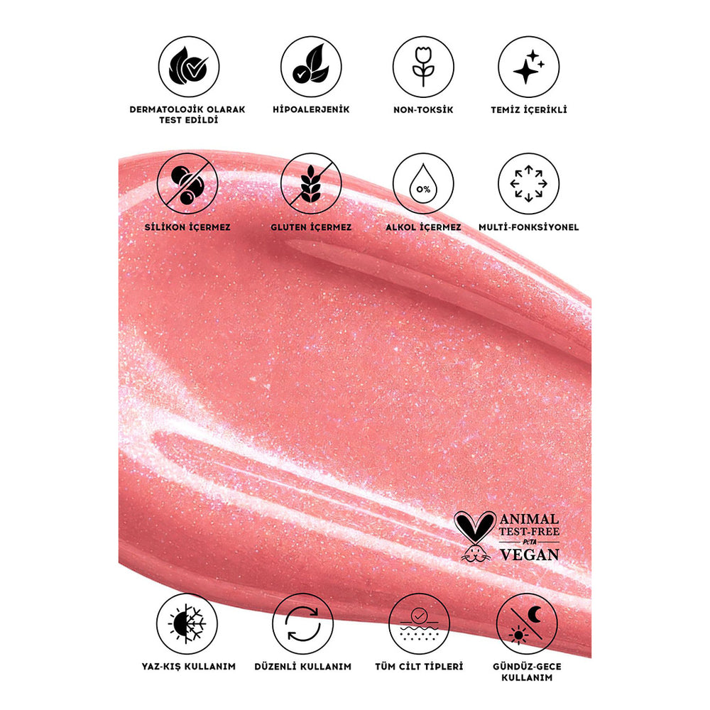 Cream Co. 3in1 Lip Balm Shimmer Sugar Plum Hydrating Gloss 10 ml
